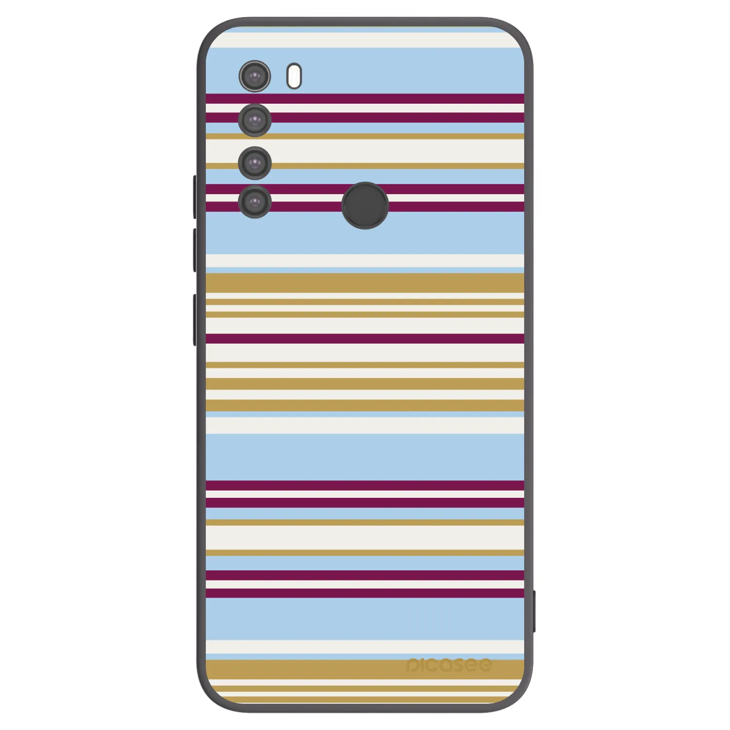 Picasee Μαύρη θήκη σιλικόνης για Xiaomi Redmi Note 8 - Souvenir