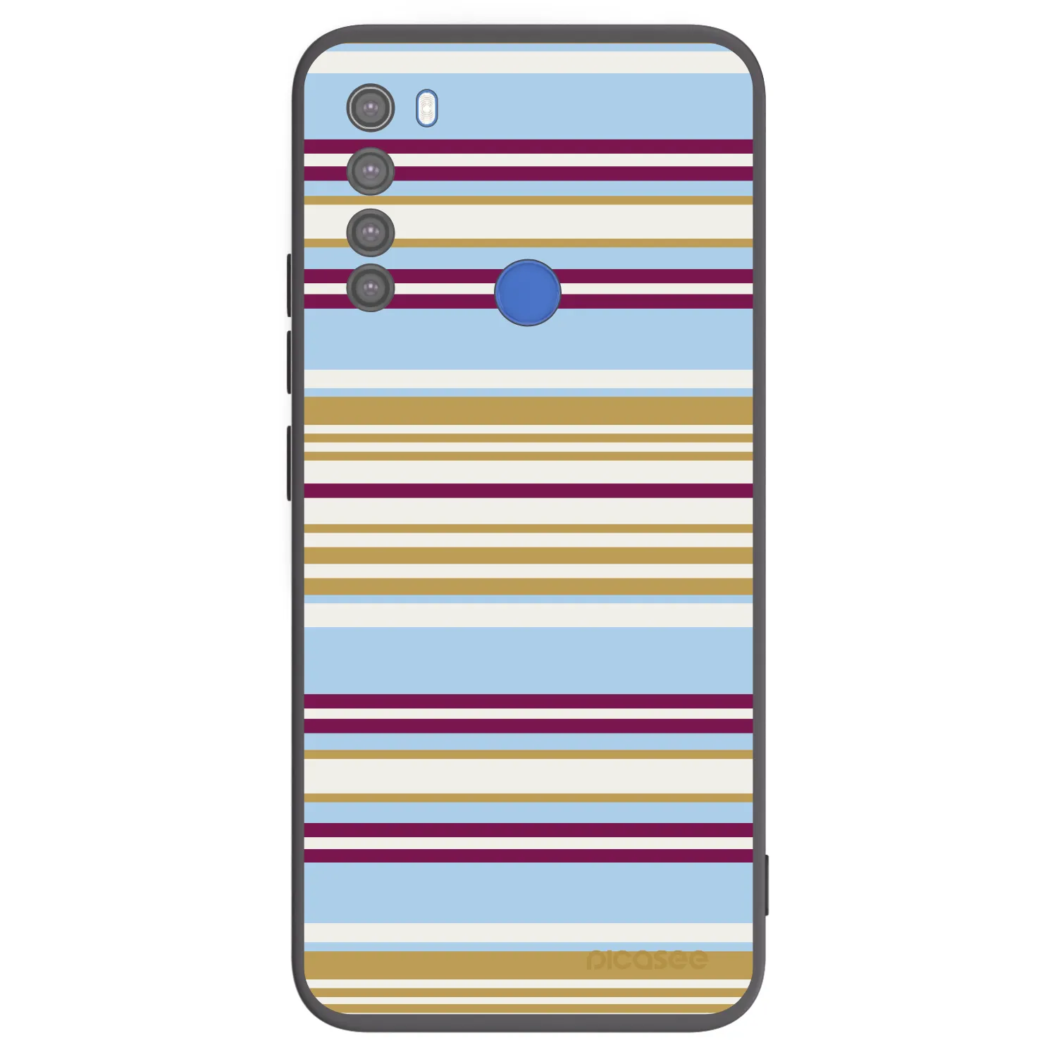 Picasee Μαύρη θήκη σιλικόνης για Xiaomi Redmi Note 8T - Souvenir