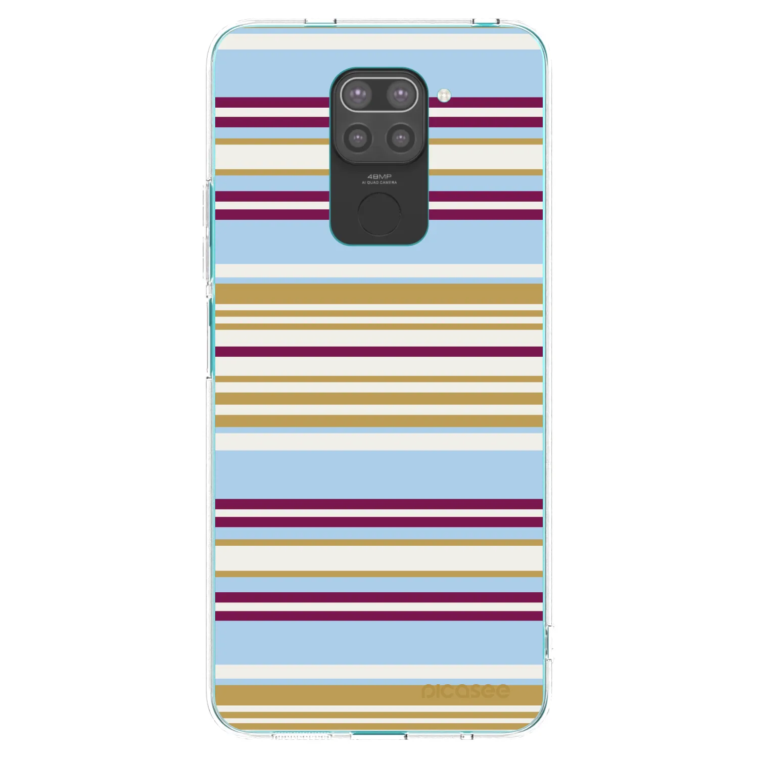 Picasee Μαύρη θήκη σιλικόνης για Xiaomi Redmi Note 9 - Souvenir
