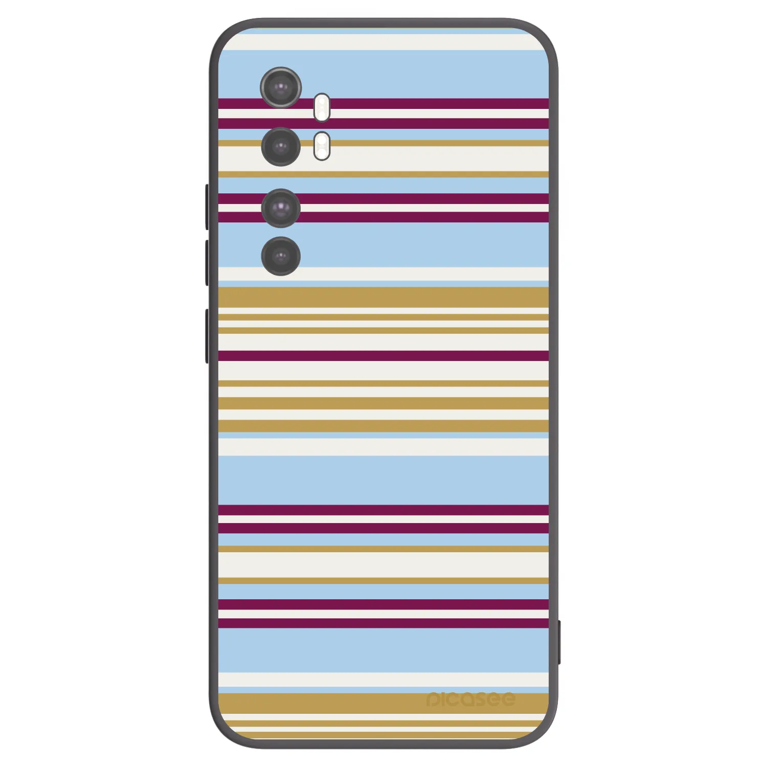 Picasee Μαύρη θήκη σιλικόνης για Xiaomi Mi Note 10 Lite - Souvenir
