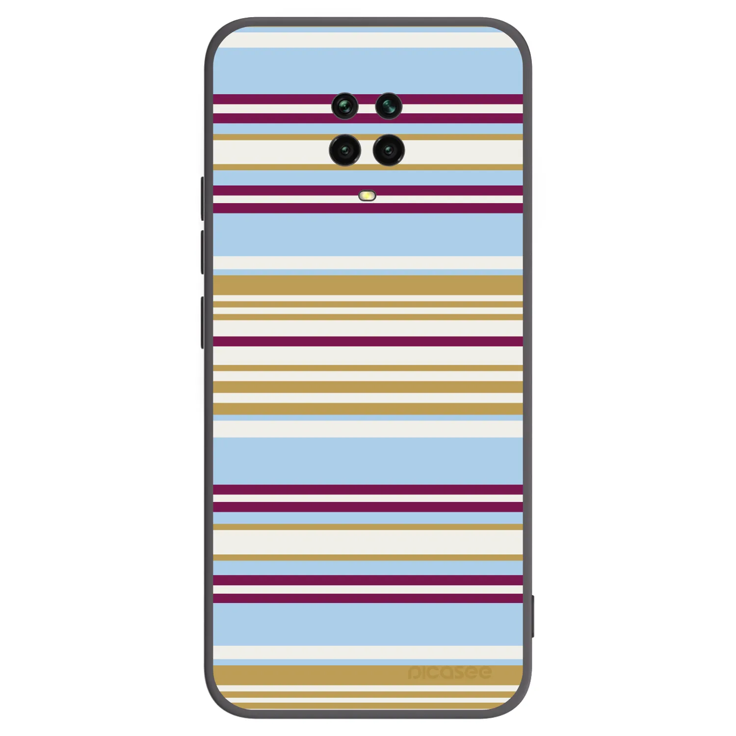 Picasee Μαύρη θήκη σιλικόνης για Xiaomi Redmi Note 9S - Souvenir