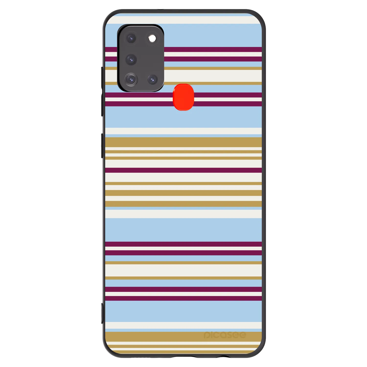 Picasee Μαύρη θήκη σιλικόνης για Samsung Galaxy A21s - Souvenir