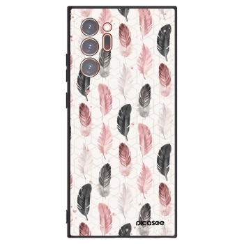 Picasee Μαύρη θήκη σιλικόνης για Samsung Galaxy Note 20 Ultra - Feather 2