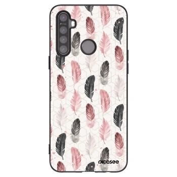 Picasee Μαύρη θήκη σιλικόνης για Realme 6i - Feather 2