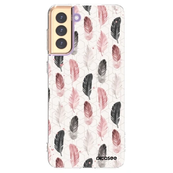 Picasee διαφανής θήκη σιλικόνης Samsung Galaxy S21+ 5G G996F - Feather 2