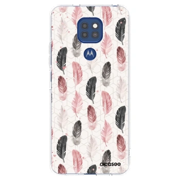 Picasee διαφανής θήκη σιλικόνης Motorola Moto G9 Play - Feather 2