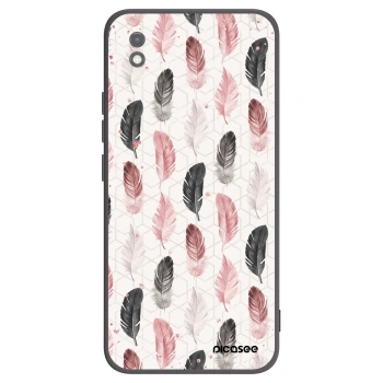 Picasee Μαύρη θήκη σιλικόνης για Xiaomi Redmi 9AT - Feather 2