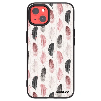 Picasee Μαύρη θήκη σιλικόνης για Apple iPhone 13 - Feather 2
