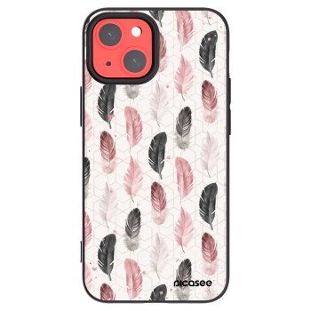 Picasee Μαύρη θήκη σιλικόνης για Apple iPhone 13 mini - Feather 2