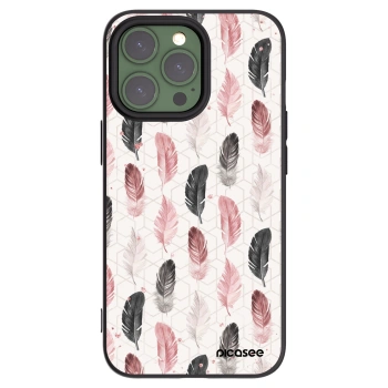 Picasee Μαύρη θήκη σιλικόνης για Apple iPhone 13 Pro - Feather 2