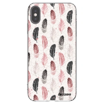 Picasee διαφανής θήκη σιλικόνης Apple iPhone XS Max - Feather 2