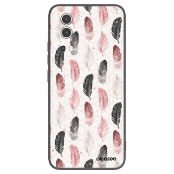 Picasee Μαύρη θήκη σιλικόνης για Vivo Y72 5G - Feather 2