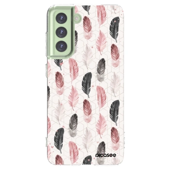 Picasee διαφανής θήκη σιλικόνης Samsung Galaxy S21 FE 5G - Feather 2