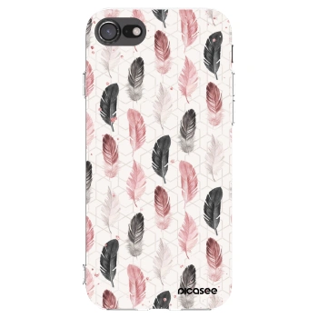Picasee διαφανής θήκη σιλικόνης Apple iPhone SE 2022 - Feather 2