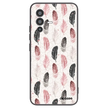 Picasee Μαύρη θήκη σιλικόνης για Vivo V23 5G - Feather 2