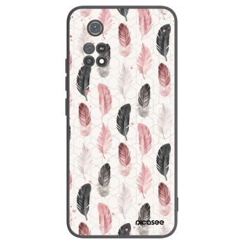 Picasee Μαύρη θήκη σιλικόνης για Xiaomi Poco M4 Pro - Feather 2