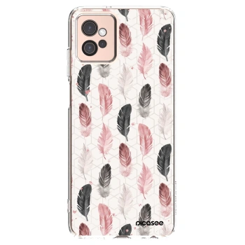 Picasee διαφανής θήκη σιλικόνης Motorola Moto G32 - Feather 2