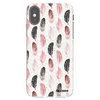 Picasee διαφανής θήκη σιλικόνης Apple iPhone X/XS - Feather 2