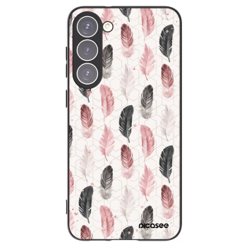 Picasee Μαύρη θήκη σιλικόνης για Samsung Galaxy S23+ 5G - Feather 2