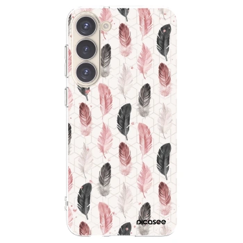 Picasee διαφανής θήκη σιλικόνης Samsung Galaxy S23+ 5G - Feather 2