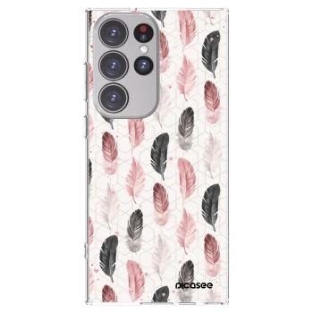 Picasee διαφανής θήκη σιλικόνης Samsung Galaxy S23 Ultra 5G - Feather 2