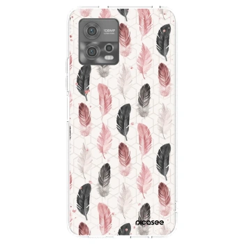 Picasee διαφανής θήκη σιλικόνης Motorola Moto G72 - Feather 2