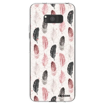 Picasee διαφανής θήκη σιλικόνης Samsung Galaxy S8 G950F - Feather 2