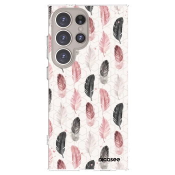Picasee διαφανής θήκη σιλικόνης Samsung Galaxy S24 Ultra S928B 5G - Feather 2