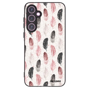 Picasee Μαύρη θήκη σιλικόνης για Samsung Galaxy A35 5G A356B - Feather 2