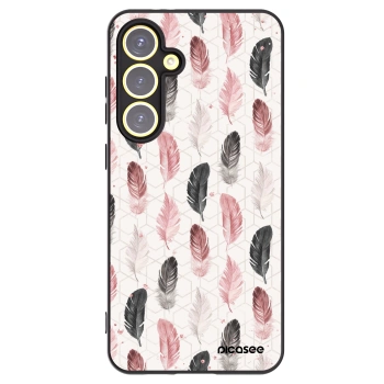 Picasee Μαύρη θήκη σιλικόνης για Samsung Galaxy S24 FE S721B - Feather 2