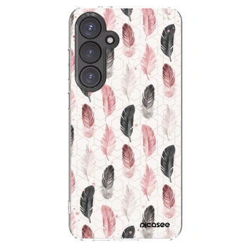 Picasee διαφανής θήκη σιλικόνης Samsung Galaxy S24 FE S721B - Feather 2