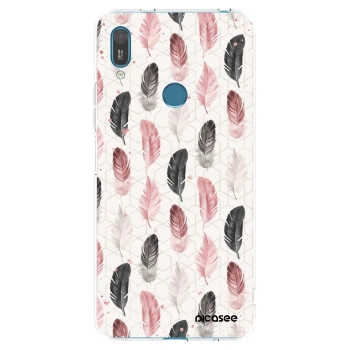 Picasee διαφανής θήκη σιλικόνης Huawei Y7 2019 - Feather 2