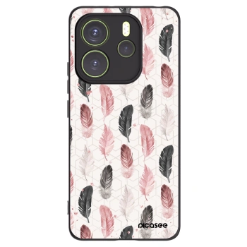 Picasee Μαύρη θήκη σιλικόνης για Xiaomi Redmi Note 14 4G - Feather 2