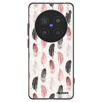Picasee Μαύρη θήκη σιλικόνης για Vivo X200 Pro - Feather 2