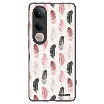Picasee Μαύρη θήκη σιλικόνης για Vivo V50 Lite 5G - Feather 2