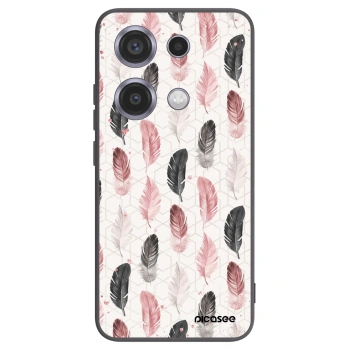 Picasee Μαύρη θήκη σιλικόνης για Xiaomi Redmi Note 14S - Feather 2
