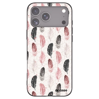 Picasee Μαύρη θήκη σιλικόνης για Apple iPhone 17 Pro Max - Feather 2