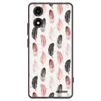 Picasee Μαύρη θήκη σιλικόνης για Motorola Moto E14 - Feather 2