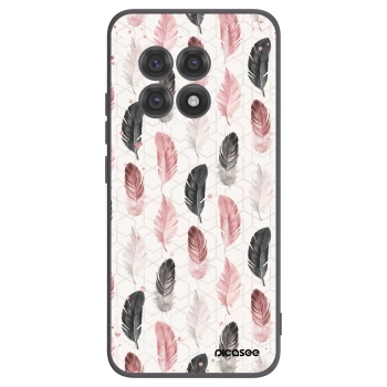 Picasee Μαύρη θήκη σιλικόνης για OnePlus 13R 5G - Feather 2