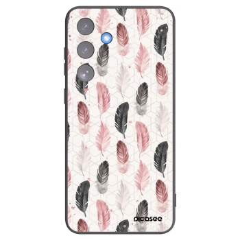 Picasee Μαύρη θήκη σιλικόνης για Samsung Galaxy S25 FE 5G - Feather 2
