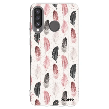 Picasee διαφανής θήκη σιλικόνης Huawei P30 Lite - Feather 2