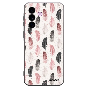Picasee Μαύρη θήκη σιλικόνης για Samsung Galaxy A57 5G - Feather 2