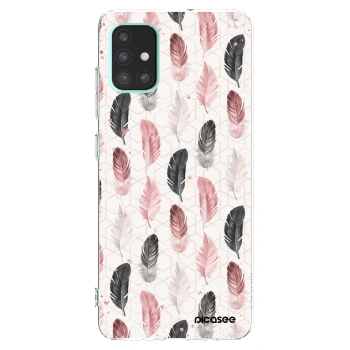 Picasee διαφανής θήκη σιλικόνης Samsung Galaxy A51 A515F - Feather 2