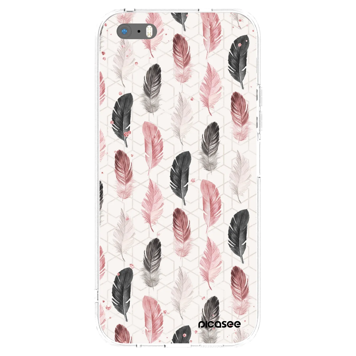 Picasee διαφανής θήκη σιλικόνης Apple iPhone 5/5S/SE - Feather 2