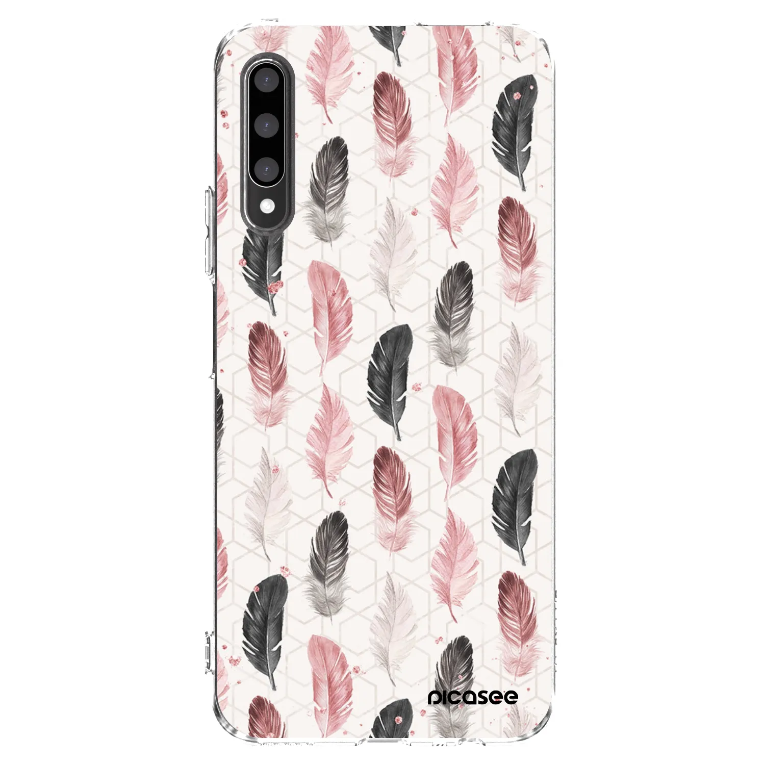 Picasee διαφανής θήκη σιλικόνης Honor 9X Pro - Feather 2