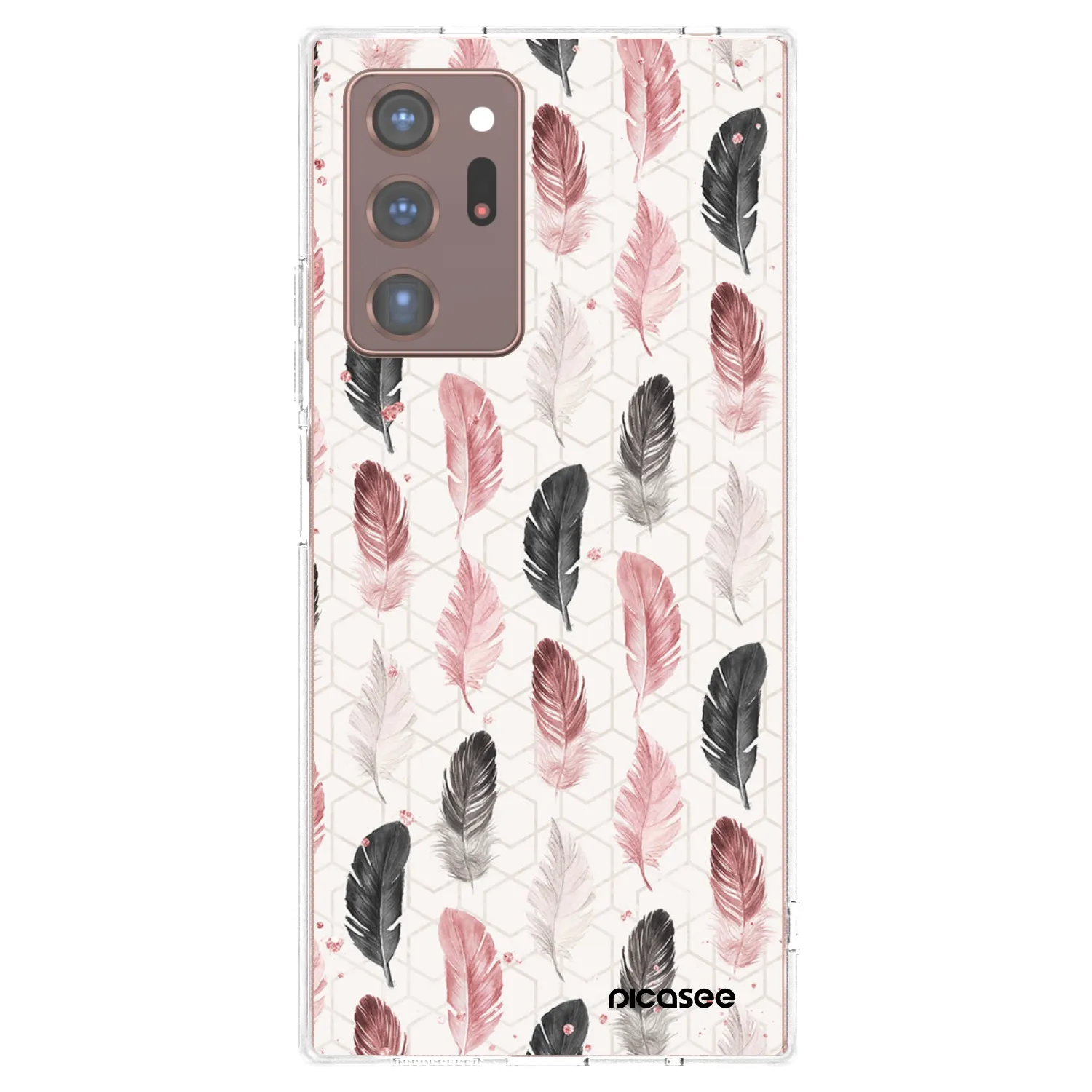 Picasee διαφανής θήκη σιλικόνης Samsung Galaxy Note 20 Ultra - Feather 2