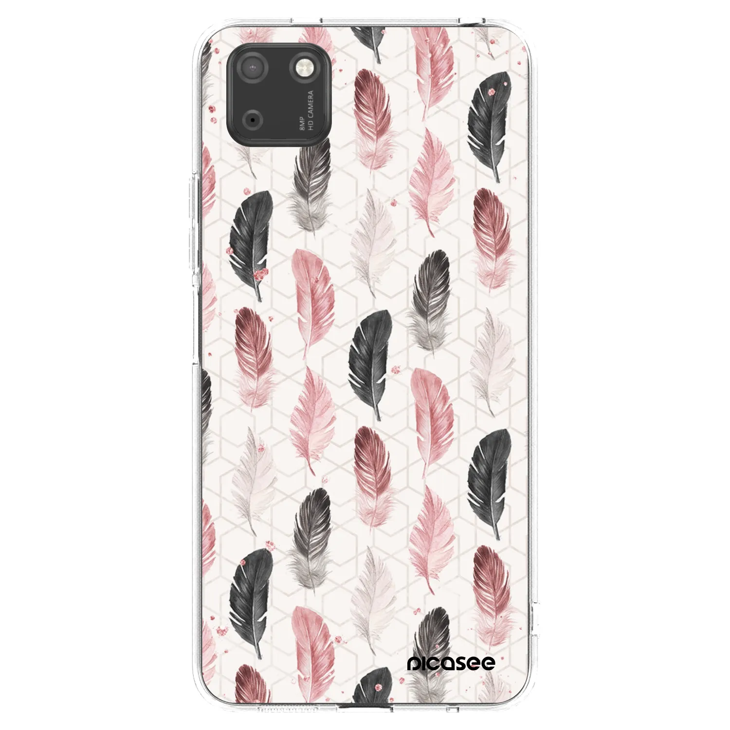 Picasee διαφανής θήκη σιλικόνης Huawei Y5P - Feather 2