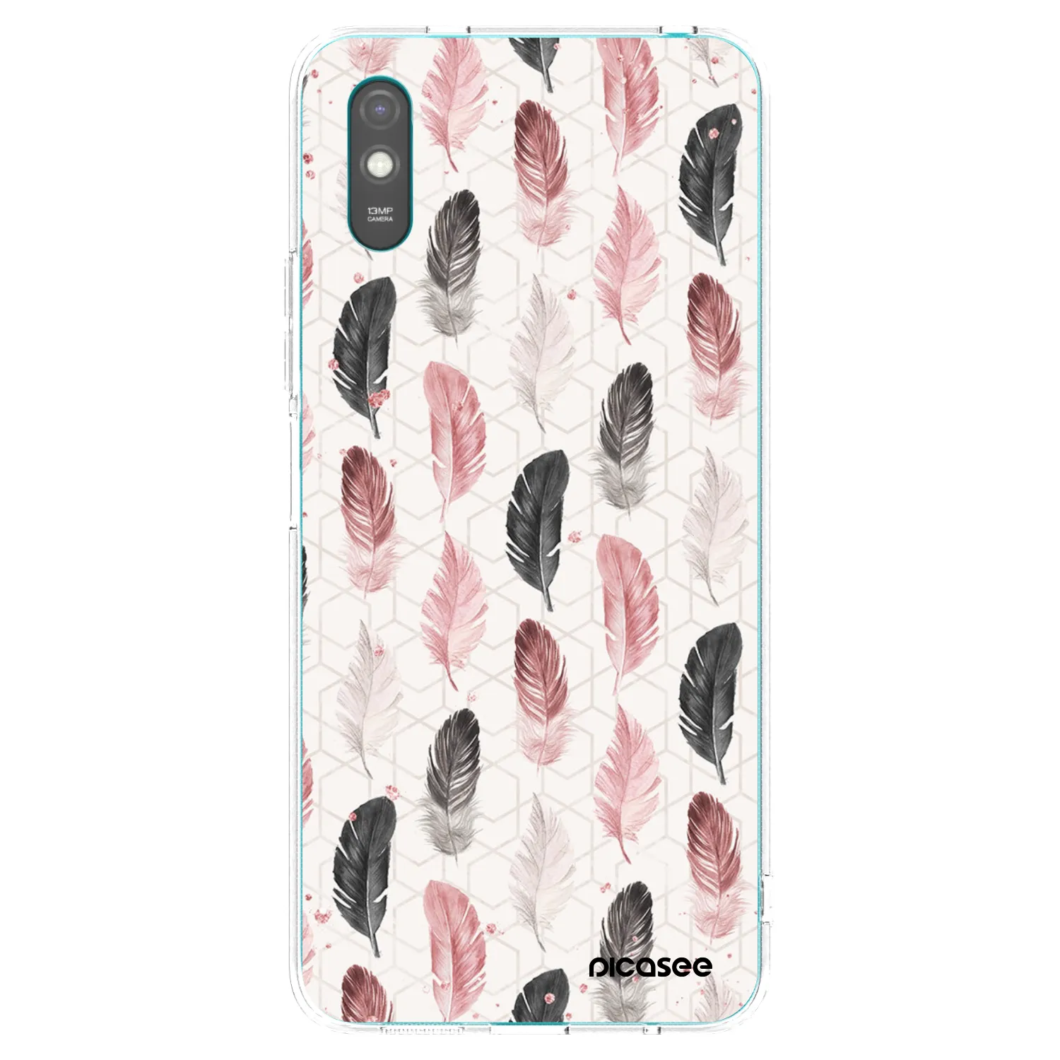 Picasee διαφανής θήκη σιλικόνης Xiaomi Redmi 9A - Feather 2