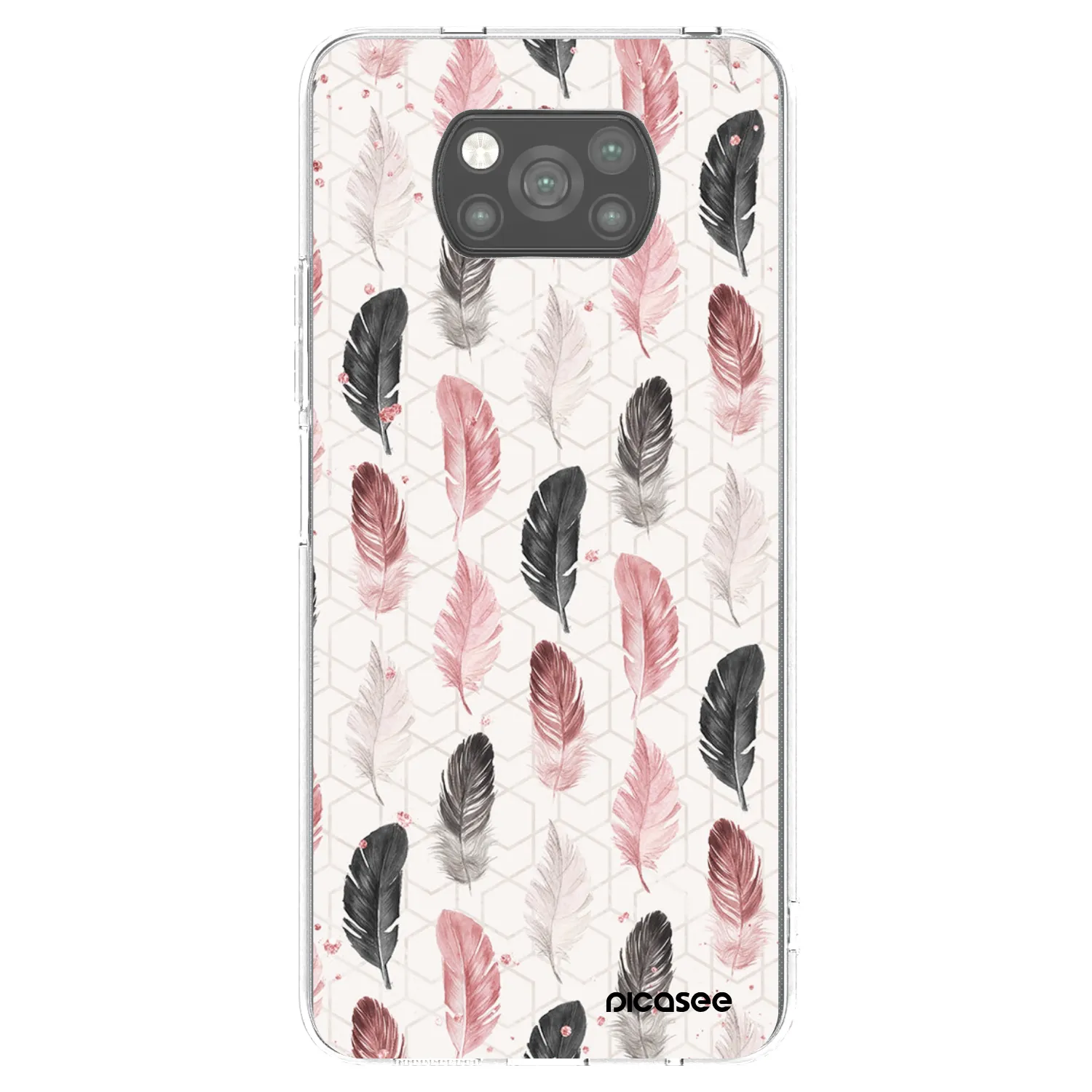 Picasee Μαύρη θήκη σιλικόνης για Xiaomi Poco X3 - Feather 2