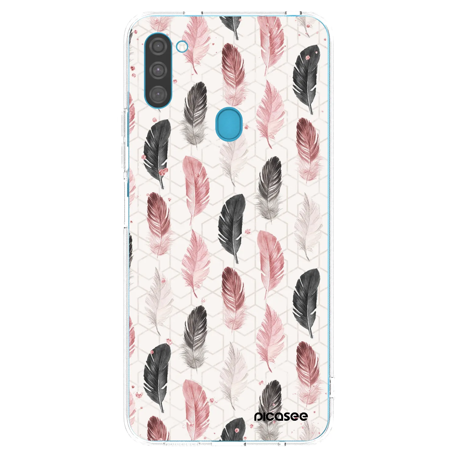 Picasee διαφανής θήκη σιλικόνης Samsung Galaxy M11 - Feather 2